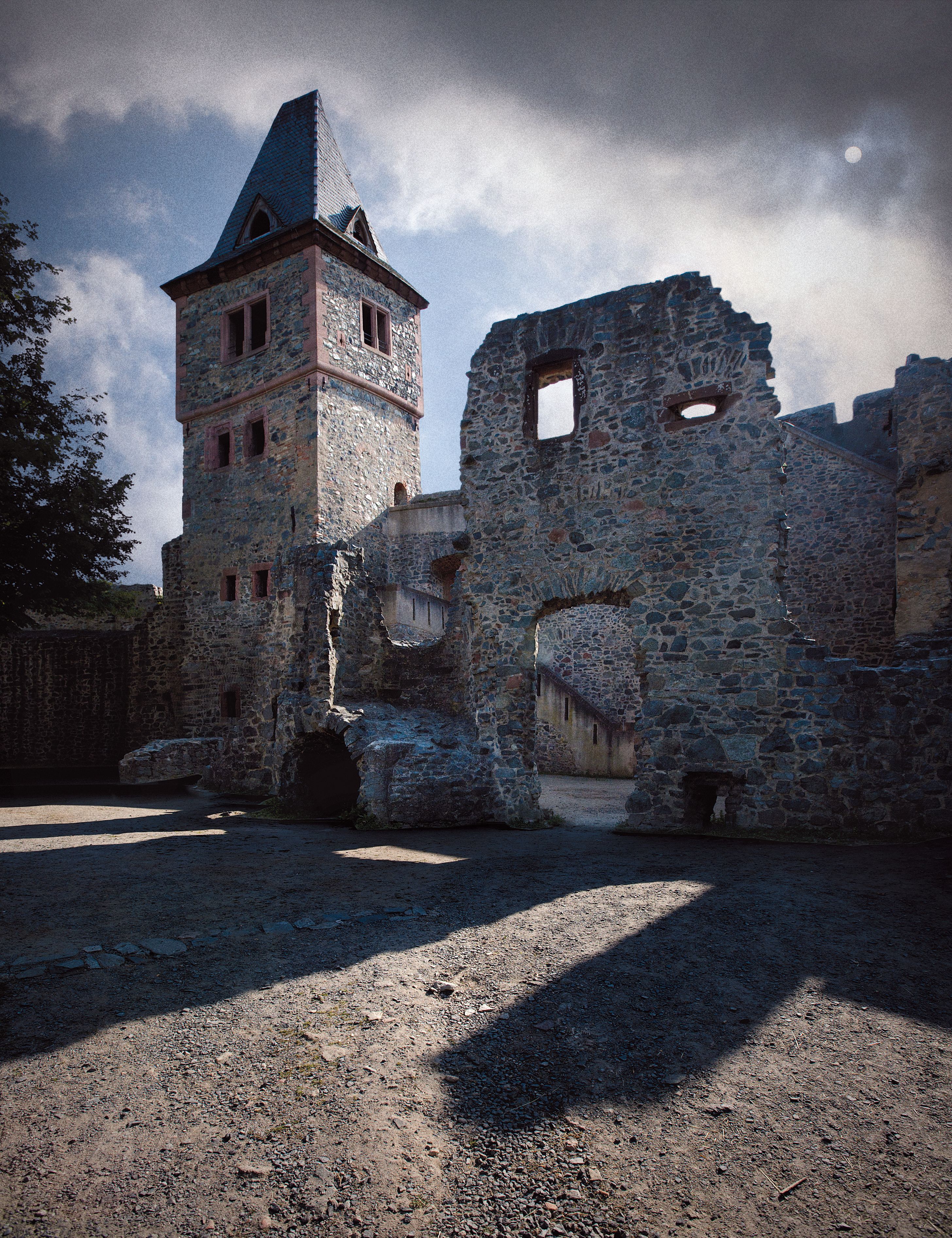 Burg Frankenstein bei Darmstadt(Deutschland)