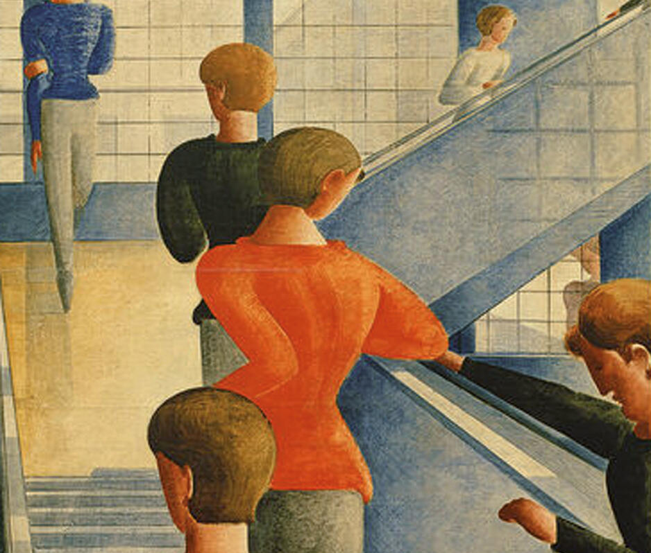 Oskar Schlemmer/Bauhaus Stairway1932/ MoMA New York (Ausschnitt)