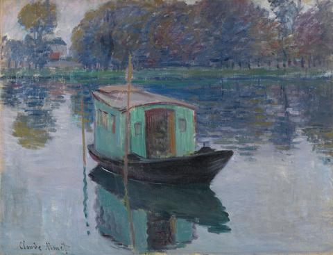 Claude Monet/Das Atelierboot, 1874/Öl auf Leinwand/Sammlung Kröller-Müller Museum, Otterlo/© Kröller-Müller Museum, Otterlo