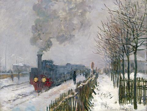 Claude Monet/Eisenbahn im Schnee, Lokomotive, 1875/Öl auf Leinwand/Musée Marmottan Monet, Paris/© Musée Marmottan Monet, Paris / Bridgeman Images