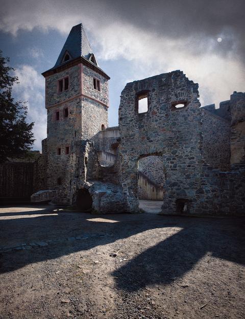 Burg Frankenstein bei Darmstadt(Deutschland)